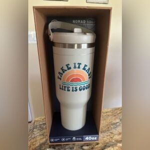 Life is Good Nomad 40oz. Stainless Tumbler- Take It Easy Life Is Good NIB